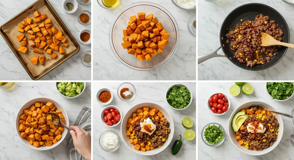 How To Make Easy Sweet Potato Taco Bowl Recipe 12 Steps For Make Easy Sweet Potato Taco Bowl Recipe At Home